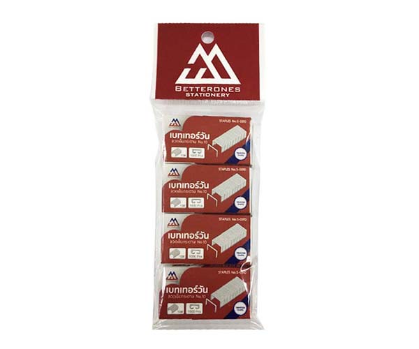BETTERONES ลวดเย็บกระดาษ NO.10 แพ็ค 1x4 รุ่น S-0310