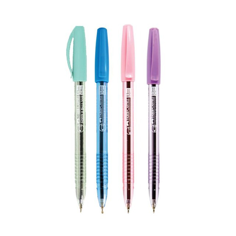 Faber-Castell ปากกาลูกลื่น 0.5 มม. น้ำเงิน รุ่น 1444 ด้ามคละสี