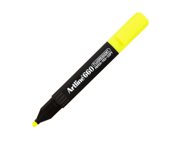อาร์ทไลน์ ปากกาเน้นข้อความ รุ่น EK-660 สีเหลือง แพ็ค 1X12