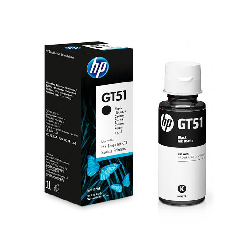 เฮชพี หมึกอิงค์เจ็ทชนิดเติม สีดำ รุ่น GT51