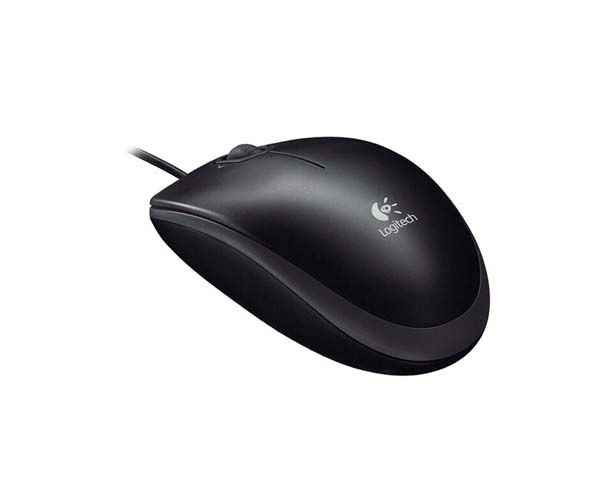 LOGITECH เม้าส์ ออฟติคัล USB สีดำ รุ่น M100R