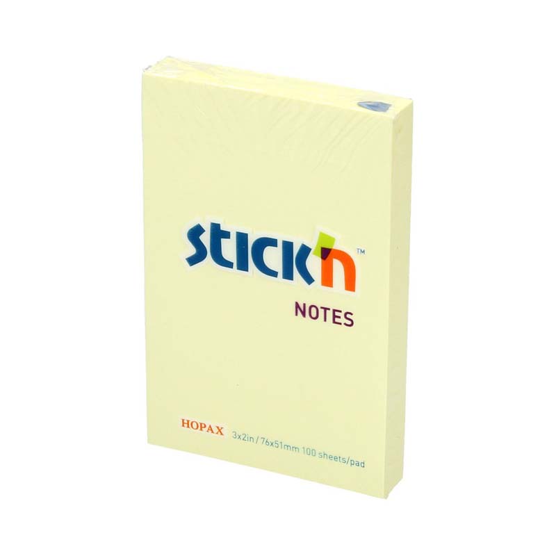 สติก เอ็น กระดาษโน้ต 3X2 นิ้ว รุ่น 21006 สีเหลือง