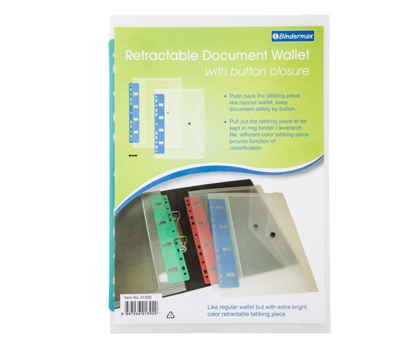 BINDERMAX ซองกระเป๋า 11 รู PP รุ่น 01392