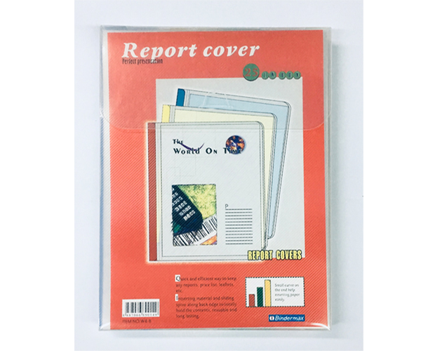 BINDERMAX แฟ้มสันรูดพลาสติกพร้อมปก รุ่น W-4E แพ็ค 1X5