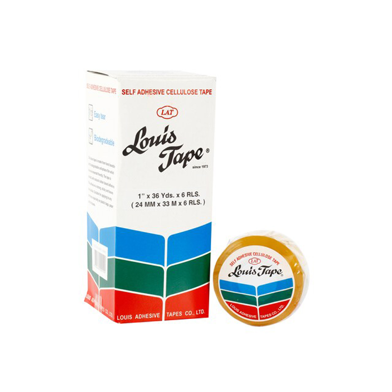 หลุยส์ เทปใส แกน 1 นิ้ว ขนาด 1 นิ้ว X 36 หลา แพ็ค 1X6