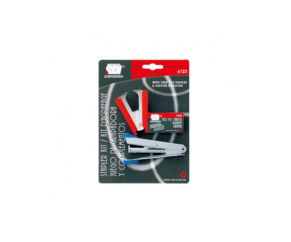 SDI เครื่องเย็บกระดาษพร้อมลวดเย็บ+ที่ถอน รุ่น 6123