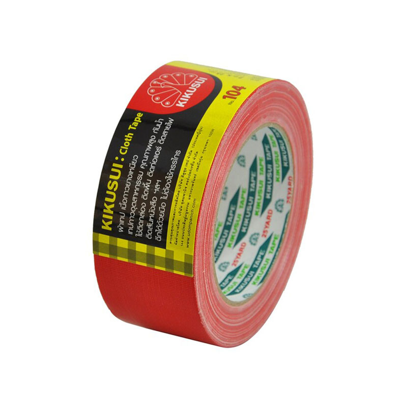 คิคุซุย กาวผ้า ขนาด 2 นิ้ว X 25 หลา สีแดง