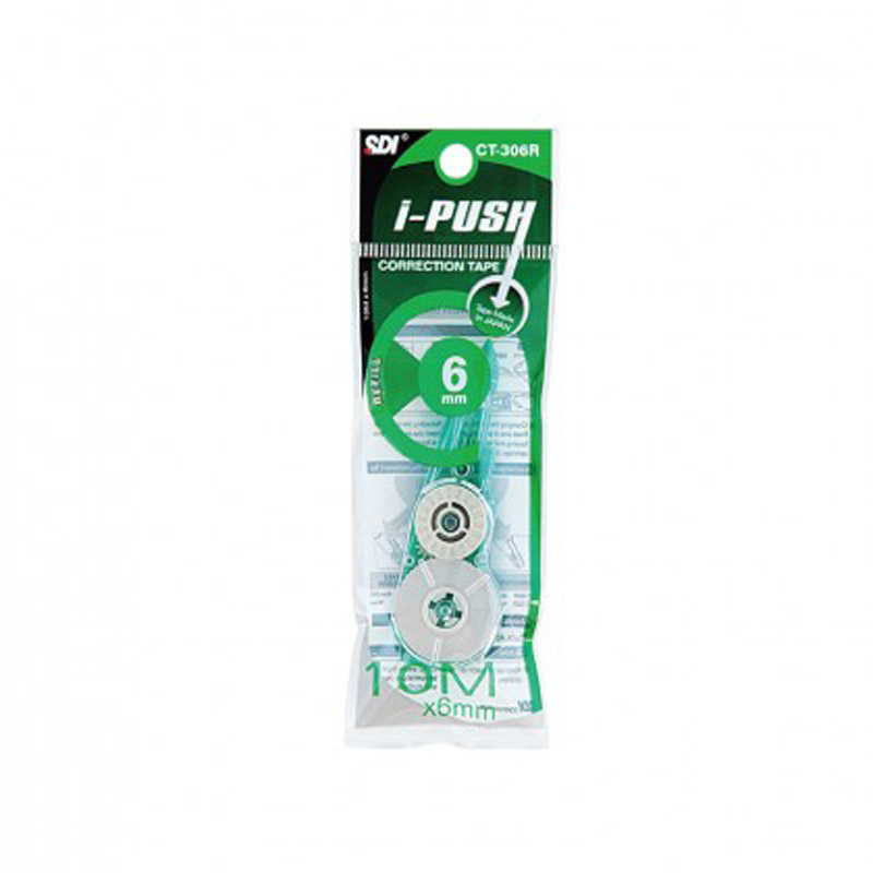 SDI รีฟิวส์เทปลบ ขนาด 6 มม.x 10มม.รุ่น CT-306R