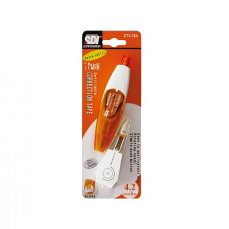 SDI ปากกาเทปลบคำผิด+รีฟิวส์ ขนาด 5 มม.x 6มม. รุ่น CTV-204