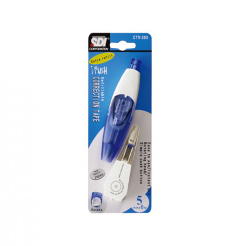 SDI ปากกาเทปลบคำผิด+รีฟิวส์ ขนาด 5 มม.x 6มม. รุ่น CTV-205