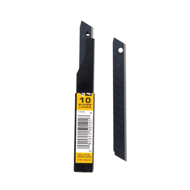 OLFA ใบมีดคัตเตอร์ สีดำ 9 มม. รุ่น ASBB-10