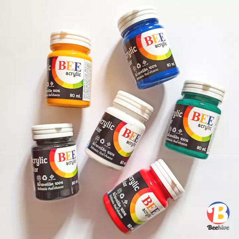 BEE Acrylic สีอะคริลิค 80 มล.
