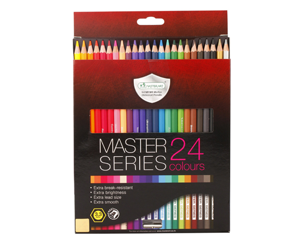 มาสเตอร์อาร์ต ดินสอสีไม้เกรดพรีเมี่ยมยาว 24 สี