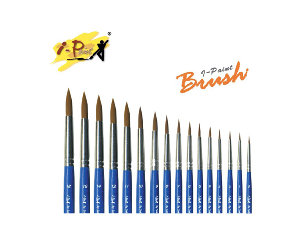 i-Paint ชุดพู่กันกลม ชุด 11 เล่ม รุ่น IP-BR-AS