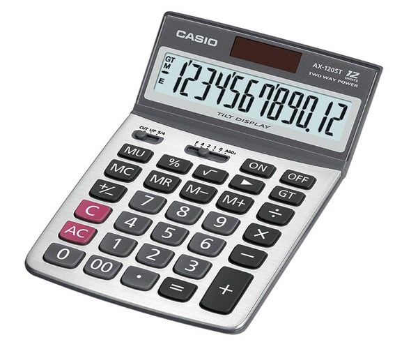 คาสิโอ เครื่องคิดเลข รุ่น AX-120ST