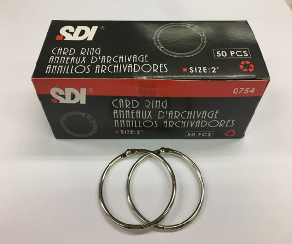 SDI ห่วงแฟ้ม 2 นิ้ว รุ่น 0754 แพ็ค 1X50