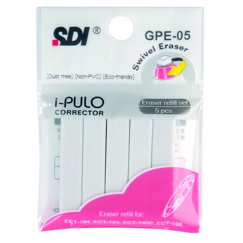 SDI อะไหล่ยางลบไร้ฝุ่น (1x5) รุ่น GPE-05