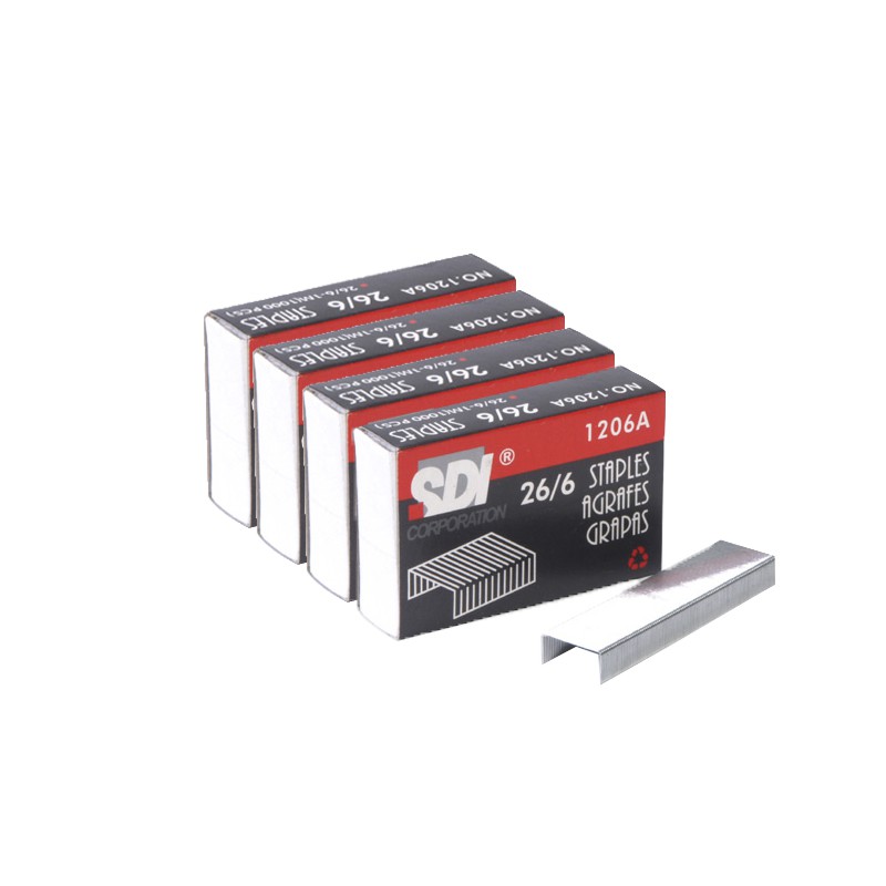 SDI ลวดเย็บกระดาษ เบอร์ 26/6 (1x4) รุ่น 1206A
