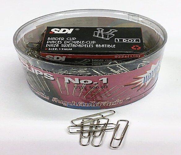 ลวดเสียบกระดาษเหลี่ยม 500 ชิ้น SDI รุ่น No.1