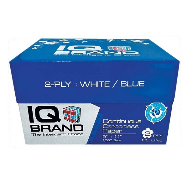 IQ กระดาษต่อเนื่องเคมีสี 9x11\