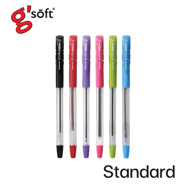 G\'SOFT ปากกาลูกลื่นเจล STANDARD 0.5 MM.