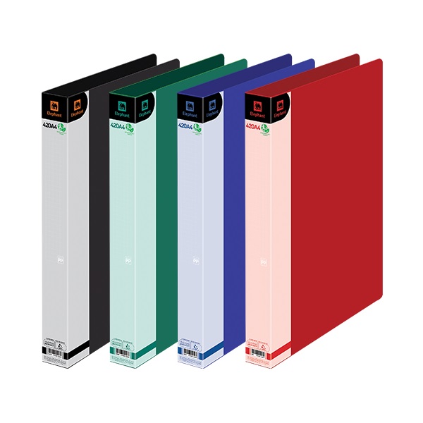 ช้าง แฟ้ม 2 ห่วง A4 รุ่น 420A4 สีเขียว