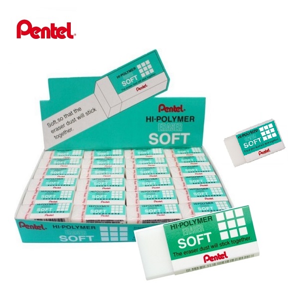 Pentel ยางลบดินสอ กลางHi-Polymer ZES