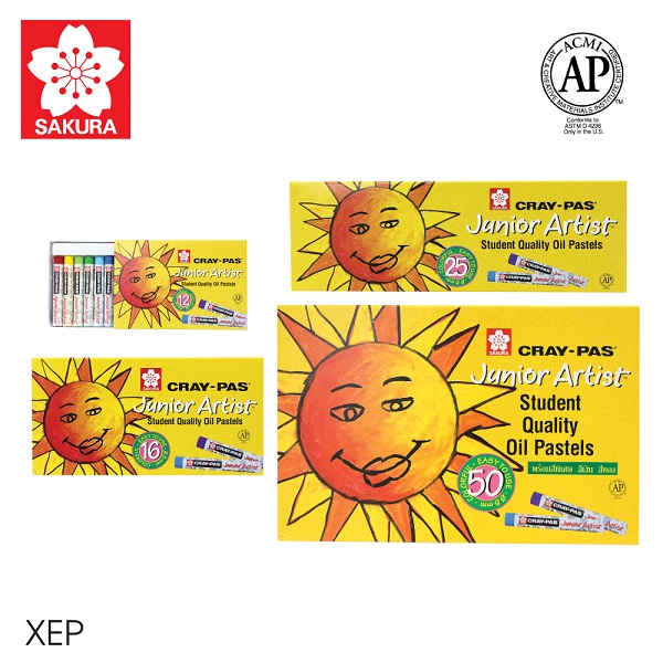 SAKURA สีชอล์ค JUNIOR ARTIST 12สี