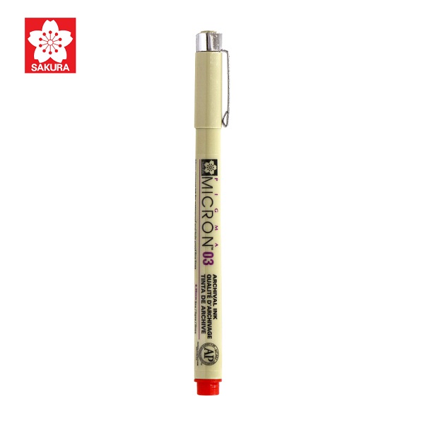 ปากกา PIGMA MiCron 003 สีแดง