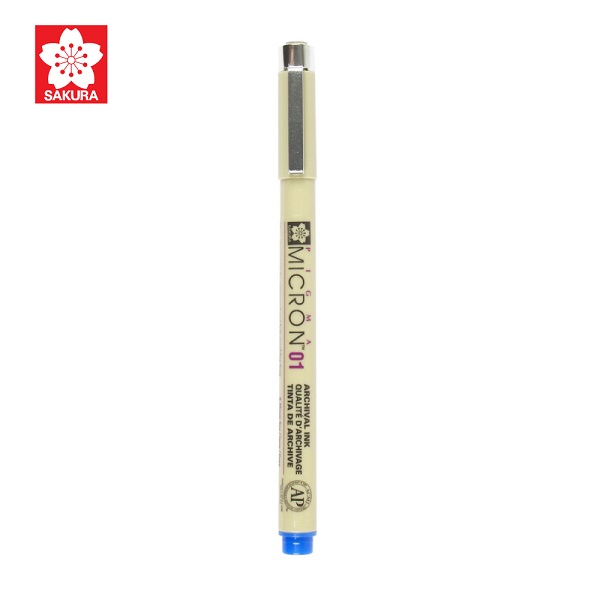 ปากกา PIGMA MiCron 01 สีน้ำเงิน