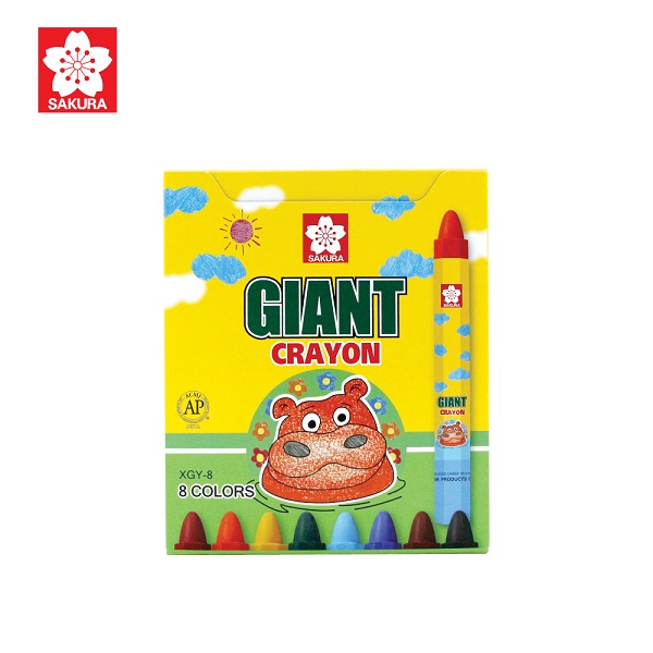 สีเทียน GIANT XGY 8 สี