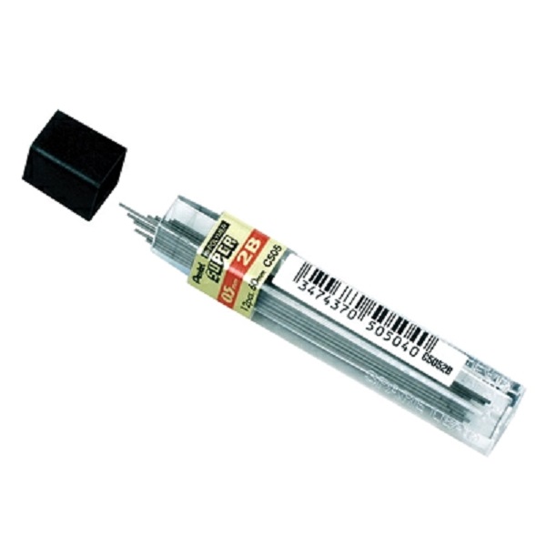 Pentel ไส้ดินสอ 2B 0.5 มม. HI-POLYMER