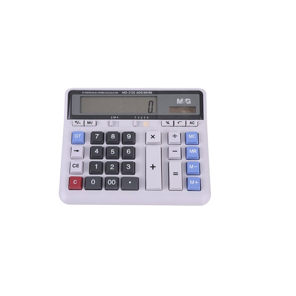 M&G เครื่องคิดเลข ตั้งโต๊ะ ปุ่มกดคีย์บอร์ด รุ่น MG-2135