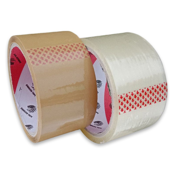 เทป OPP เทปซีนลัง เทปปิดกล่อง ขนาด 2 นิ้ว 45 หลา สีใส-ชา