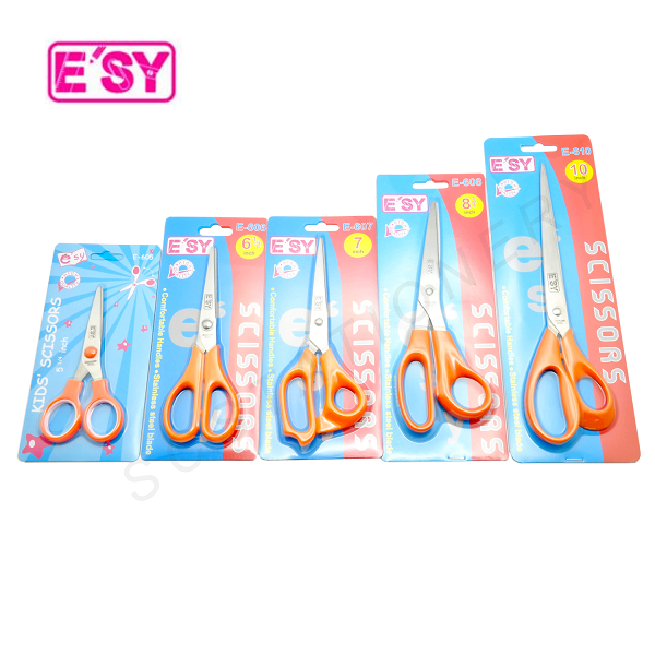 อีซี่ กรรไกร ปลายแหลม สแตนเลส ด้ามสีส้ม