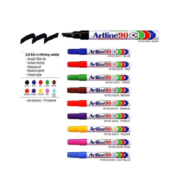 ปากกาเคมี อาร์ทไลน์ No.EK-90 (หัวตัด)