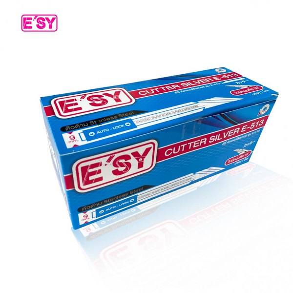 มีดคัตเตอร์สแตนเลส อีซี่ No.E-513 ออโต้ล็อค