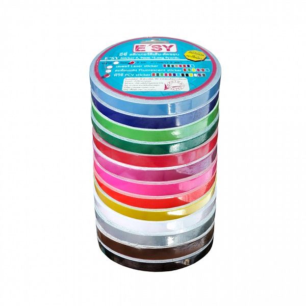 สติกเกอร์ตัดขอบ พีวีซี 24 มม.x 9 หลา