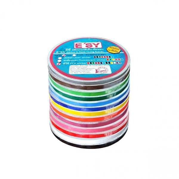 สติกเกอร์ตัดขอบ พีวีซี 36 มม.x 9 หลา