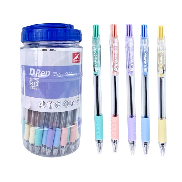 ฟลามิงโก้ ปากกาลูกลื่น  No.B10 สีน้ำเงิน