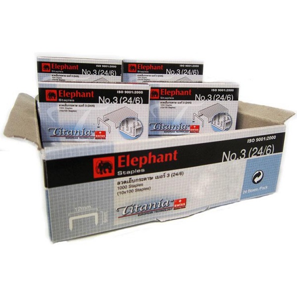 ช้าง ลวดเย็บ No.3 ไททาเนียม