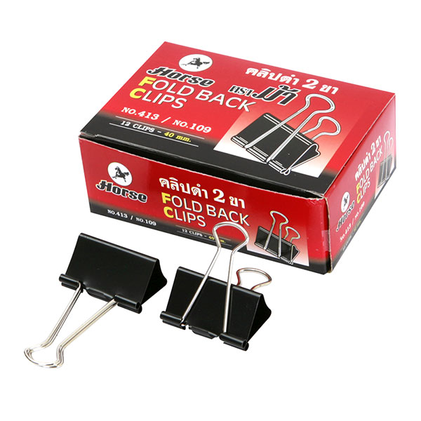 ม้า คลิปหนีบดำ No.109