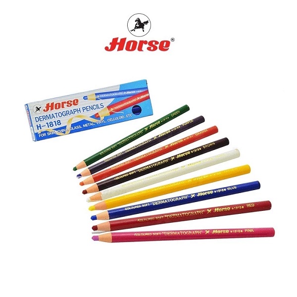 ตราม้า ดินสอเขียนกระจก No.H-1818