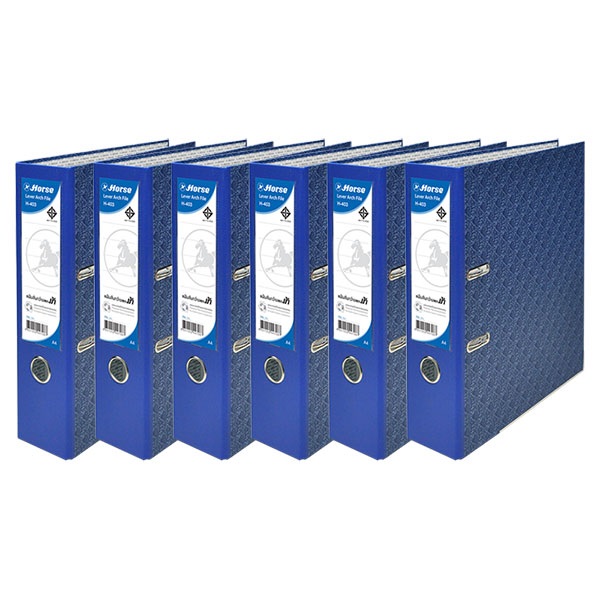 แฟ้มสันกว้าง No.403 Fสีน้ำเงิน (1x6)