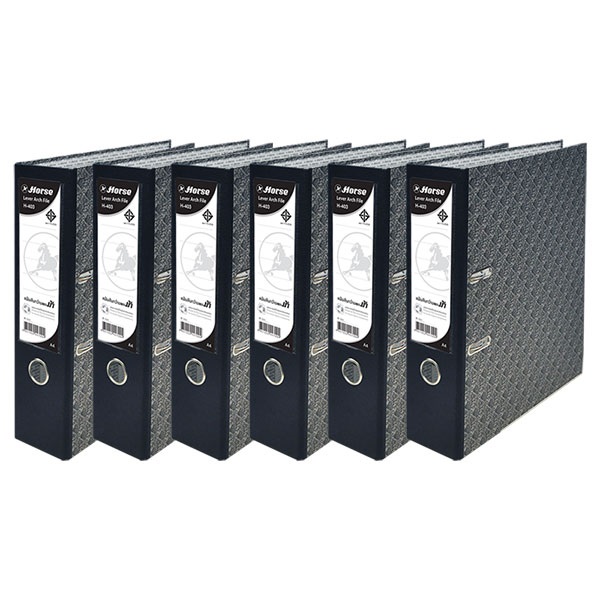 แฟ้มสันกว้าง No.403 Fสีดำ (1x6)