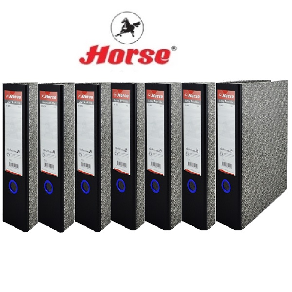 ตราม้า แฟ้มสันกว้าง 3นิ้ว สีดำ No.404 A4