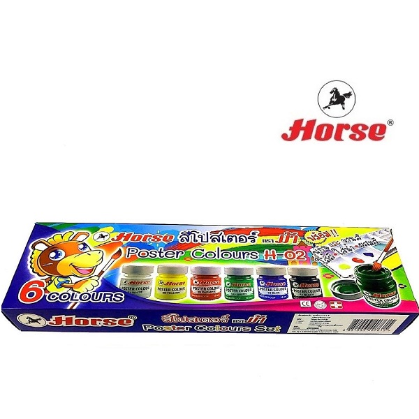ตราม้า สีโปสเตอร์ชุด 6 สี