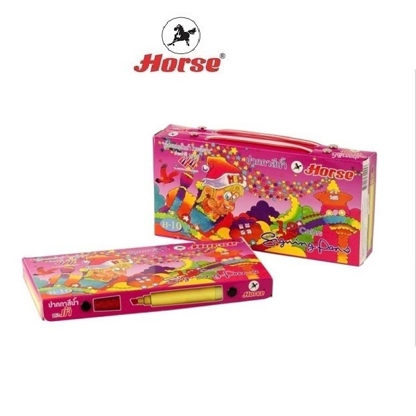 ตราม้า ปากกาเมจิก กระเป๋าหิ้ว หัวเดียว H-10