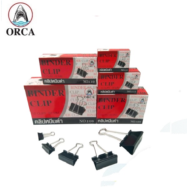 ORCA คลิปดำหนีบกระดาษ