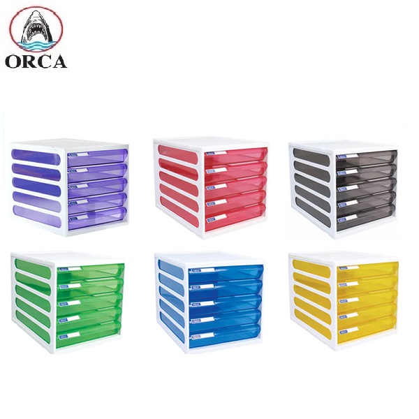 ORCA ตู้เอกสาร โครงขาว ลิ้นชักสี 5 ชั้น รุ่น CFB-5